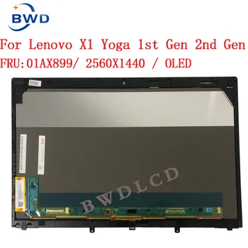 01AW977 01AX899 OLED Сензорен Екран Смяна на възли За Lenovo ThinkPad X1 YOGA 1ST 2ND GEN 20FQ 20FR 20JD 20JE 20JF 20JG