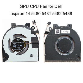 0G0D3G 5-Вентилатор за Охлаждане на Компютъра за Dell Inspiron 14 5480 5481 5482 5488 Вентилатор за Охлаждане на процесора G0D3G 023.100 DJ.0011 конектор 4 pin продава
