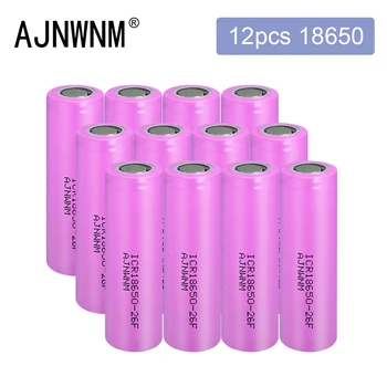 1-12 бр Новият 100% Оригинален 18650 2600 mah батерия ICR18650-26FM литиево-йонна 3,6 акумулаторна батерия