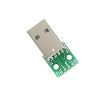 10 броя USB адаптер за DIP-адаптер Преобразувател 4 pin за Захранване на печатна платка 2,54 mm