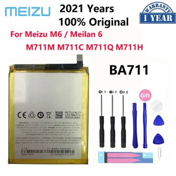 100% Оригинален 3070 ма BA711 Батерия За Meizu M6 Meilan 6 M711M M711C M711Q M711H Батерия на Мобилния Телефон Bateria