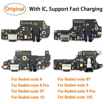100% Оригинално USB Зарядно Устройство, Порт Конектор Докинг Станция Гъвкав Кабел За Xiaomi Redmi Note 8 8T 9 9s 10 10S кабел за зареждане на Щепсела Резервни Части