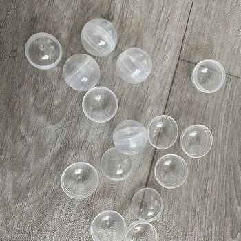100шт 28 mm Прозрачна Пластмасова Капсула Прозрачни Топки за Пазаруване на детски Играчки Изненада за Опаковане на Подаръци Топки Страна Доставчик