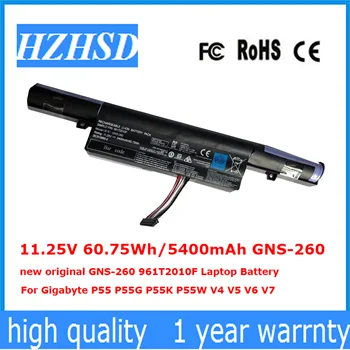 11,25 В 60,75 Wh/5400 mah GNS-260 нова оригинална Батерия за лаптоп GNS-260 961T2010F За Gigabyte P55 P55G P55K P55W V4 V5 V6, V7