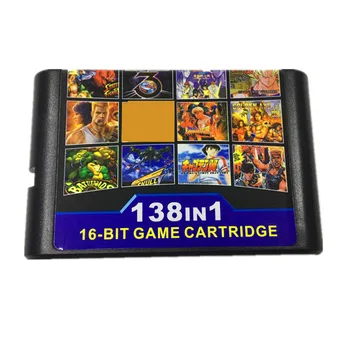 138 в 1 Гореща колекция от игри за SEGA GENESIS MegaDrive 16-bit Игри касета За версия игрални конзоли PAL и NTSC
