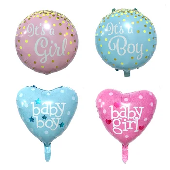 1бр 18 инча за малки момчета и момичета балон детски рожден ден декорация на детски душ е момче момиче Гелиевый топка globos