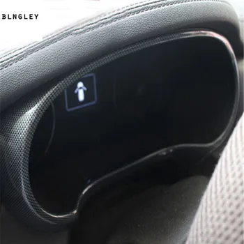 1бр ABS въглеродни влакна зърнени храни инструмент екран украса на капачката за 2015-2018 KIA Sorento автомобилни аксесоари
