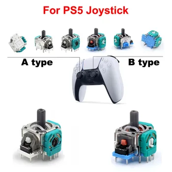 2 бр. Синьо/Бяло 1 двойка от Подмяна на Десен Ляв Джойстик за PS5 Контролер на 3D Аналогов Джойстик за PS 5 Dual Sense
