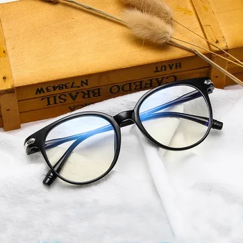 2019 Анти-Сини Лъчи на Компютърни Очила Дамски, Мъжки С Синьо Светлинен Покритие Точките за Защита на вашия Компютър Ретро Очила Дамски
