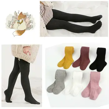 2019 Маркова новост, Стилни бебешки чорапи за малки момичета, Обикновена зимни топли чорапогащи, чорапи, чорапогащи от 0 до 6 години