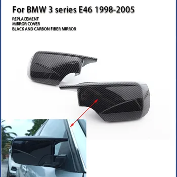 2021 M4 Styple Капаци Огледала за Обратно виждане, Черни Шапки, Замяна За Bmw E46 Alpina B10 D10 1998-2005, Външен Вид от Въглеродни влакна