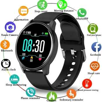 2021 Новите Смарт Часовници за Мъже С Пълен Сензорен Екран Спортни Фитнес Часовник е Водоустойчив IP67 Bluetooth За Android и Ios Умни Часовници Мъжки Фитнес