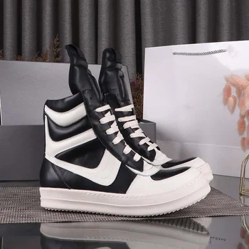 2021ss Рик Shoes Луксозни Кожени Ботильоны Owen Обувки, Мъжки Маратонки с Дебела Подметка Тенденция Градинска Облекло