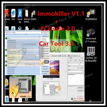 2022 Горещ ECUSafe 2.0 ECU ECM 2.0 + immokiller V 1.1 софтуер Immo Off v1.1 софтуер ImmoKiller v1.1 + безплатен монтаж Cartool 3.6