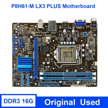 2022 Гореща P8H61-M LX3 PLUS Оригиналната дънна Платка LGA1155 H61M-E/K/C/D I7 I5 I3 процесор Intel 16G DDR3 PCI-E 2.0 НА VGA Destop дънната Платка