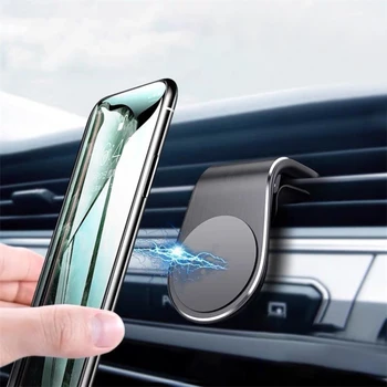 2022 нов Автомобил скоба за освобождаване на въздух Новия L-образен силни магнитни самовсасывающий референтната рамка на мобилен телефон, автомобилен скоба за мобилен телефон