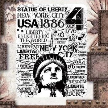 2022 Нов Прием на Статуята на Свободата Прозрачен Печат DIY Силиконови Печат Scrapbooking/Производство на Картички/Украса за Фотоалбума прозрачни печати