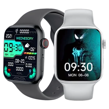 2022 Новите Смарт Часовници NFC 1,85 Инча HD с Циферблат, Контрол на Достъпа до Врати, Bluetooth, Разговори, наблюдение на Сърдечната Честота, Цифрови Спорт Часовници за Мъже