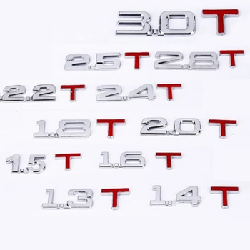 2022 Стикер, за да се движи колата, Метална 1,5 1,6 1,8 2,0 2,5 2,8 3,0 Т обемно лого на Автомобила задна Емблема на Багажника на иконата на Стикери за автомобил