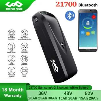 21700 Bluetooth EBike Батерия Samsung 50E LG 48A hailong техника 36 До 52 На 48 20Ah 25Ah за Bafang 1500 W 1000 W 750 W 500 W 350 W 250 W