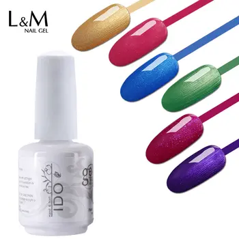 3 БР. Новият колоритен IDO twilight glitter серия лак за нокти с UV-замачиваемый Led лампа noble и елегантен дизайн, Красота гел-лак за нокти