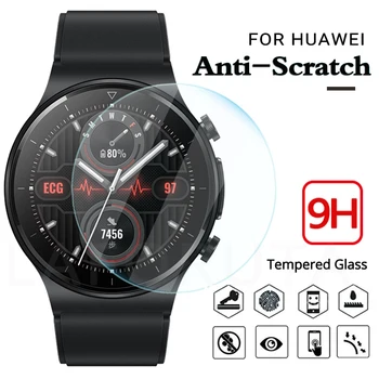 3 Пакета Защитно покритие От Закалено Стъкло За Huawei GT2 Pro Защитно Фолио За Екрана 9H Пълно Покритие Калъф Huawei GT 46 мм