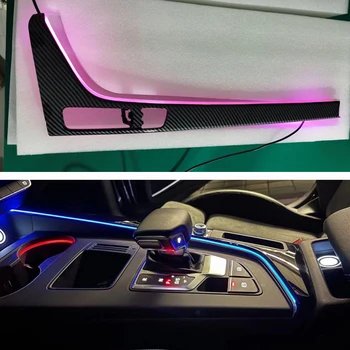 32 Цвят на Седлото светлина Централна Съоръжения, Довършителни Дифузната Светлина За Audi A4 B9 2017-2021 Неонова Светлина Led Ленти Украса