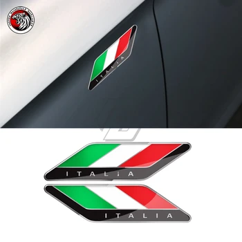 3D смола Италия Флаг Стикер, Подходящ за Aprilia, Ducati monster за BMW Motorrad R1200GS R1250GS C650RT Ducati Vespa етикети