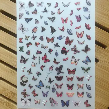 3D Стикер За Дизайн на Ноктите, Пеперуди Летят Трепещущим Дизайн САМ Съвети Артистична Декорация за Опаковане на Самозалепващи Преводна Стикер Слайдер