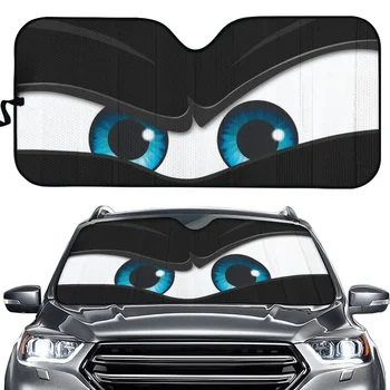 3D Хладен Гняв Очи Печат Автомобилни Завеси за Предните Прозорци Стилен Автомобил сенника на Предното Стъкло Здрав Автомобил Козирка Седалките Горещи Продажба