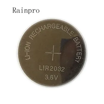 5 БР./ЛОТ LIR2032 Монета Клетъчна Батерия 2032 Литиева бутон зареждане на батерията Може да замени CR2032 за часа