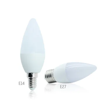 5 Ват 7 Watt Led Свещ Лампа E14 E27 220 В Енергоспестяващ прожектор Топло/студено бяла лампа с кристали Ампула Bombillas Home Миг