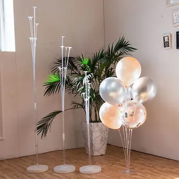 7/10 тръба щанд за балони на рожден ден балони арка държач за щеки сватбен декор балон globos украса за парти по случай рождения ден на детски балон