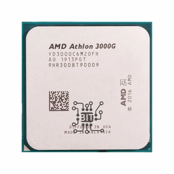 AMD Athlon 3000G X2 3000G 3,5 Ghz Двуядрен четырехпоточный процесор YD3000C6M2OFH Гнездо AM4