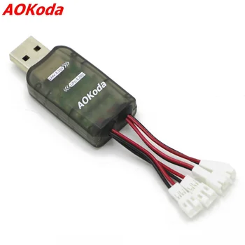 AOKoda CX405 4CH Micro Multi USB Зарядно Устройство За 1 S Lipo LiHV Батерия За RC Хеликоптер Самолет Играчка