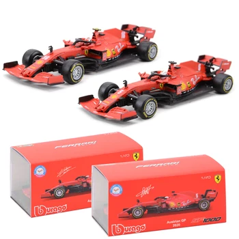 Bburago 1:43 2022 Ferrari F1-75 RB18 SF1000 #16 #55 състезателна Кола от Формула 1 Статични Гласове Автомобили са подбрани модел на Състезателна кола Играчки