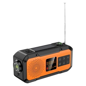 Bluetooth 5,0 Ръчно Слънчево Радио AM/FM/WB/NOAA, Полнодиапазонное Радио, Мултифункционален SOS Авариен Led Фенерче, Зарядно За Телефон
