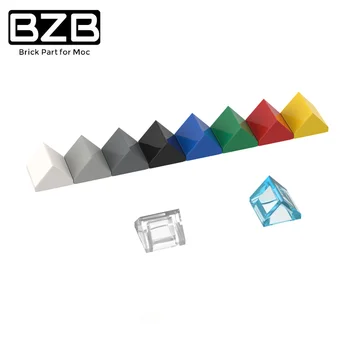 BZB MOC 35464 1x1 Двупосочни Наклонен Тухла Високотехнологичен Творчески Градивен елемент на Модел Детски Играчки САМ Тухлени Част от най-Добрите Подаръци
