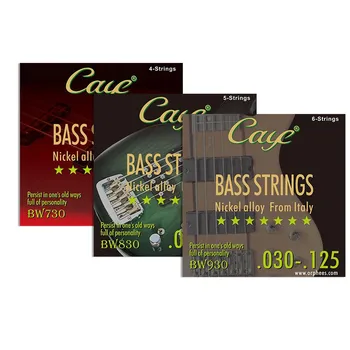 CAYE Електрически бас Струни 4/5/6 бр BW730-4 BW830-5 BW930-6 Струнни Свръхлеки Струнни Инструменти резервни Части за бас-китара и Аксесоари