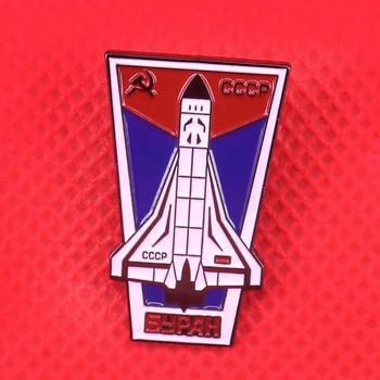 CCCP Съветската жени космически полет вселената брошка на СССР комунистически значка със сърп и чук изстрелване на ракети бижута мъжете патриот подарък