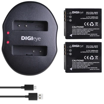 CGA-S005 DMW-BCC12 Батерия + Двойно USB Зарядно Устройство за Panasonic Lumix DMC-FX3 FX8 FX9 FX10 FX12 FX50 FX100 LX1 LX2 LX3