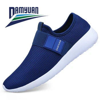 Damyuan/ 2020 г., Нова мода есен обувки, мъжки удобни обувки Flyweather, водене жив топлина, ежедневен лек зимни обувки за бягане от изкуствена кожа
