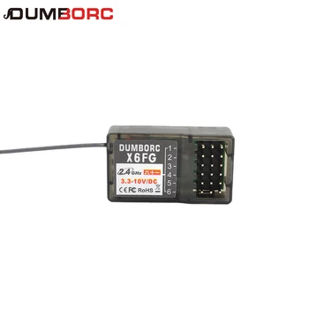 DUMBORC X6FG 2,4 G 6CH Влияние приемник за X6 X4 X5 Предавател на дистанционно Управление за MN-90 MN99s Радиоуправляеми Автомобили Лодка Танк Радиоуправляеми автомобили