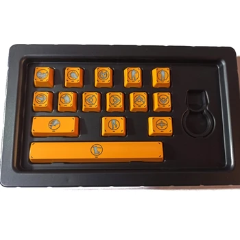 E-BLUE ABS Клавиатура с подсветка Keycap Механична Клавиатура Keycap за CS GO PUBG с безплатен съемником капачки ключ 15 клавиши