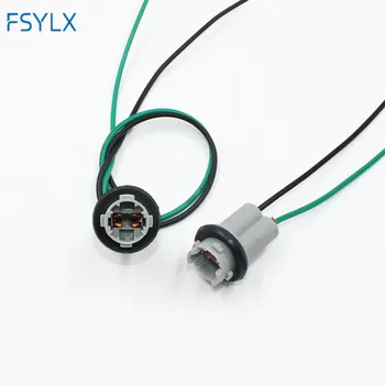 FSYLX 2 елемента T10 притежателя контакти W5W 168 194 t15 Авто Камион Светлинна Инструмент Led Лампа Жак адаптер притежателя 30 см кабели кабел