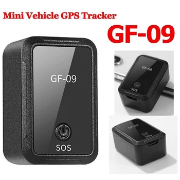 GF-09 Мини GPS Локатор Авто Тракер Звукова Аларма за Проследяване в реално Време Магнит Адсорбция СИМ-карта Поставяне на Съобщение за Домашни Любимци Анти-изгубен Сигнал SOS