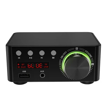 HI FI Bluetooth 5,0 Цифров Усилвател Аудио такса 50WX2 Стерео Усилвател Amplificador за Домашно Кино USB TF Карта Плейър