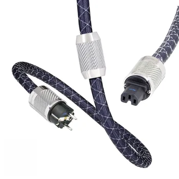 Hi-Fi Schuko Furutech NCF nanoflux AC въглеродни влакна треска ЕС захранващ кабел ac FI-E50 NCF включете треска аудио
