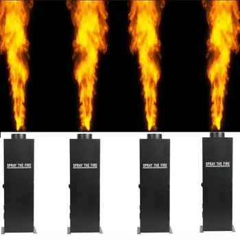 Honhill 4 бр. DMX512 Проектор За Пръскане на Пламъка 200 W С Проектор С Ефект на Огъня Аэрозольное Пламък DJ С Проектор Машина Вечер