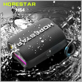 HOPESTAR H54 Высокомощные Портативните Bluetooth Говорители Мощен Безжичен Субуфер Бас Външна Водоустойчив Звукова Система Радио FM TF